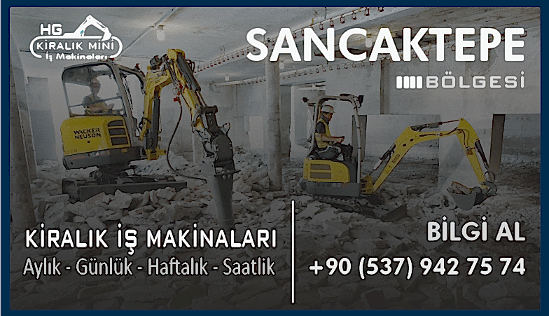 Sancaktepe Kiralık Mini Ekskavatör 2 Tonluk Ekskavatör Kirala